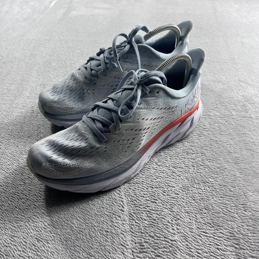 Hoka One One Clifton 8 Womens Running Shoes 10 Blue Fuchsia 1119394 BFPA